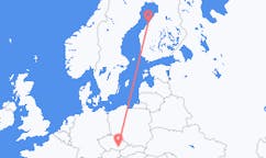 Flyreiser fra Karleby, Finland til Brno, Tsjekkia