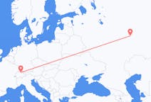 Vluchten uit Zürich, Zwitserland naar Kazan, Rusland