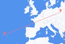 Flights from Terceira Island, Portugal to Warsaw, Poland