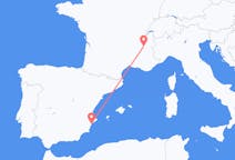Flyg från Alicante, Spanien till Grenoble, Frankrike
