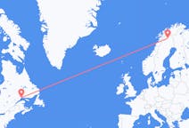 Fly fra Sept-Îles til Kiruna