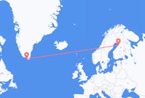 Flights from Nanortalik, Greenland to Oulu, Finland