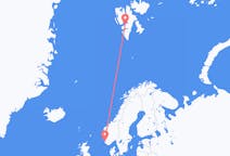 Voos de Stavanger para Longyearbyen
