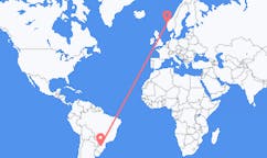 Flyreiser fra Chapecó, Brasil til Florø, Norge