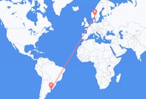 Flyg från Montevideo, Uruguay till Oslo, Norge