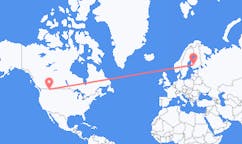 Flyreiser fra Kalispell, USA til Tammerfors, Finland