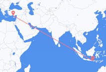 出发地 印度尼西亚普拉亚 (龙目岛)目的地 土耳其加济帕萨的航班