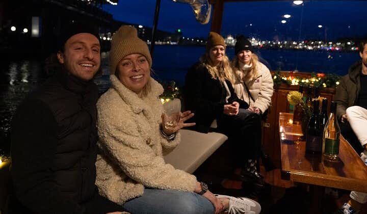 阿姆斯特丹豪华运河游船带现场导游和船上酒吧