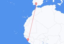 Рейсы из Фритауна, Сьерра-Леоне в Херес, Испания