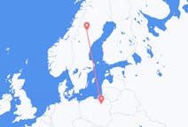 Flights from Szymany, Szczytno County, Poland to Vilhelmina, Sweden