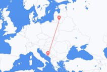 Flyg från Kaunas, Litauen till Dubrovnik, Kroatien