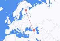 Flyg från Jerevan, Armenia till Joensuu, Finland