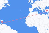 Flights from Aruba to Gazipaşa