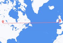 Flyg från Regina, Saskatchewan till Cardiff