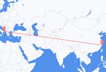Flyg från Taizhou, Jiangsu, Kina till Brindisi, Italien