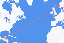 Flyg från Flores, Guatemala till Stavanger, Norge