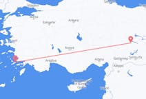 出发地 希腊出发地 科斯岛目的地 土耳其馬拉蒂亞的航班