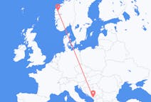 Flights from Podgorica, Montenegro to Sandane, Norway