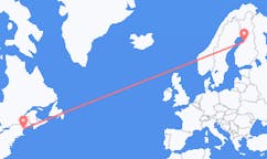 Flyreiser fra Portland, USA til Uleåborg, Finland