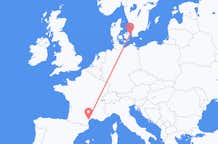 Vluchten van Aspiran, Frankrijk naar Kopenhagen, Denemarken