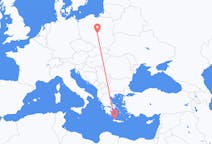 Flights from Łódź in Poland to Chania in Greece