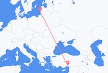 Loty z Połąga, Litwa do Adana, Turcja