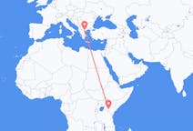 Flyreiser fra Nairobi, Kenya til Thessaloniki, Hellas