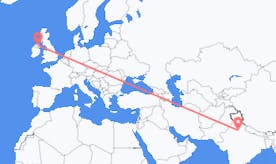 出发地 印度前往北爱尔兰的航班