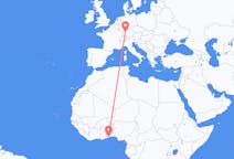 Flyrejser fra Lomé, Togo til Stuttgart, Tyskland