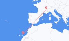 Loty z Lanzarote, Hiszpania do Chambery’ego, Francja