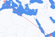 Flyg från Bosaso, Somalia till Barcelona, Spanien