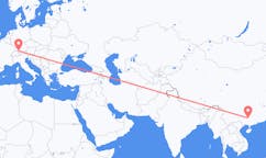 Flyrejser fra Liuzhou, Kina til Friedrichshafen, Tyskland