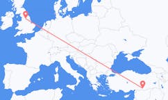 Flights from Şanlıurfa, Turkey to Leeds, the United Kingdom