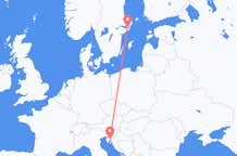 Flyreiser fra Rijeka, til Stockholm
