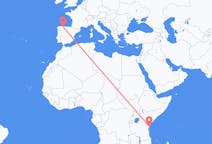 Flyg från Ukunda, Kenya till Santiago del Monte, Spanien