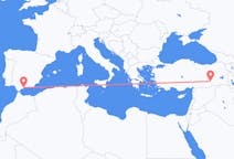 Flyreiser fra Diyarbakir, Tyrkia til Malaga, Spania