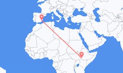 出发地 埃塞俄比亚金卡目的地 西班牙穆尔西亚的航班