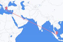 Flyrejser fra Singapore til Santorini