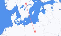 Vluchten van Örebro, Zweden naar Łódź, Polen