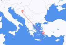Flights from Sarajevo to Kos