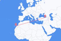 出发地 土耳其出发地 特拉布宗目的地 西班牙Ajuy的航班
