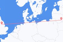 Vluchten van Doncaster, Engeland naar Vilnius, Litouwen