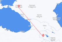 Flyg från Jerevan, Armenien till Krasnodar, Ryssland