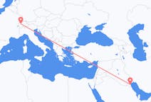Flyreiser fra Kuwait, Kuwait til Bern, Sveits