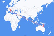 Flyrejser fra Townsville til Olbia