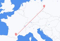 Flights from Carcassonne, France to Zielona Góra, Poland