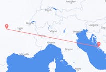 Flyg från Zadar, Kroatien till Clermont-Ferrand, Frankrike