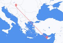 Flights from Paphos, Cyprus to Osijek, Croatia