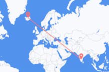 Vluchten van Bangalore, India naar Akureyri, IJsland