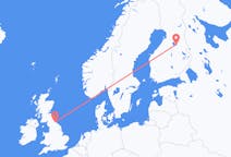 Flights from Kajaani, Finland to Durham, England, the United Kingdom